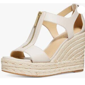 Women Espadrille Wedge Sandals Platform Open Toe High Heels Hollow Cut Zipper